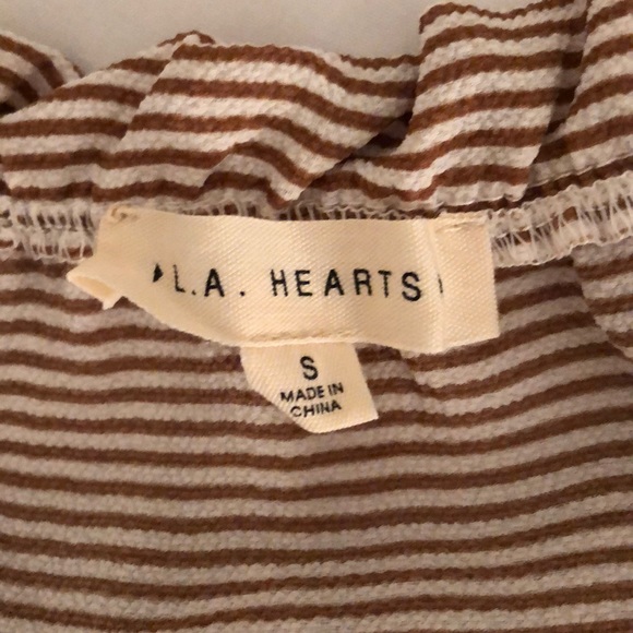L.A. hearts flowy striped top with tie-straps - Picture 2 of 3